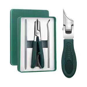 Eagle Beak Beveled Nail Clippers 3-Piece Set Wide Jaw Pedicure Manicure Set ~NEW
